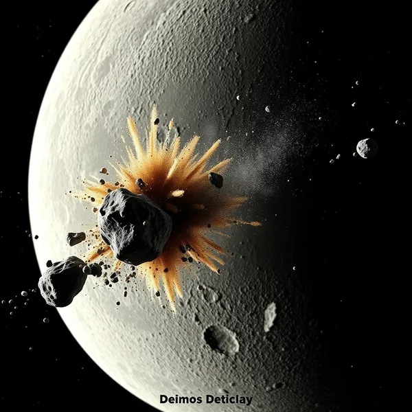 Tek Bir Asteroit Çarpışması Deimos'un Yüzeyini Dönüştürdü